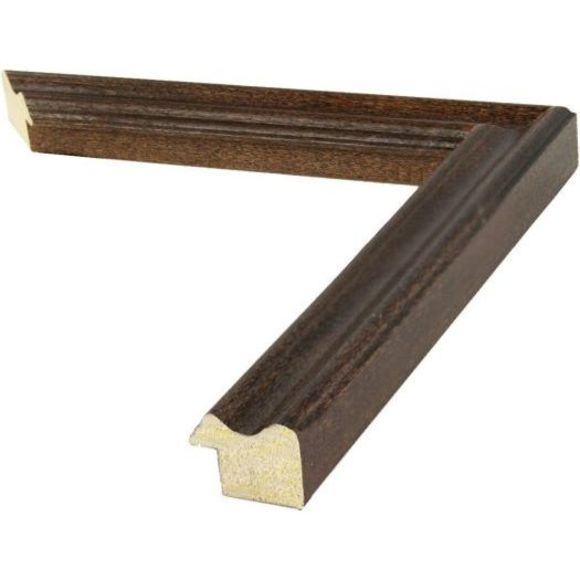 Frame USA Dark Walnut Wood Frame 8 x 10 Mat Holds 5 x 7 Image Made In USA - Picture 3 of 3